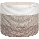 Goodpick Large Woven Basket for blanket storage enhances living room organization