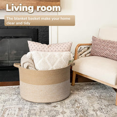 Goodpick laundry hamper with handles facilitates easy laundry transport