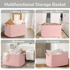 Goodpick nursery basket stores plush toys and blankets within gentle reach.