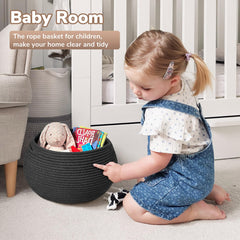 Goodpick toy-storage basket image shows neatly organized toys for playtime.