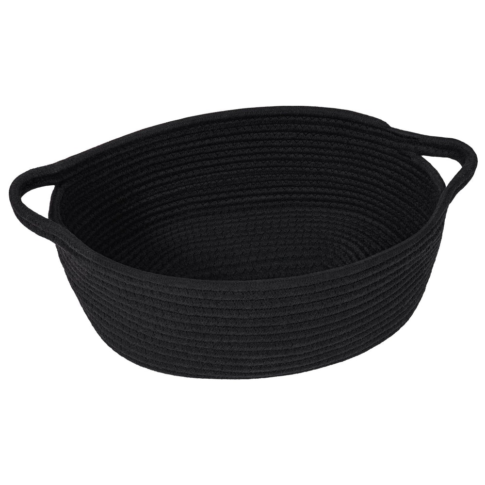 Goodpick small woven basket with handles offers simple storage and organization.