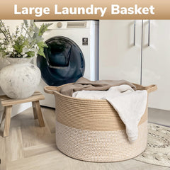 Goodpick storage basket in living room enhances organization and subtle style