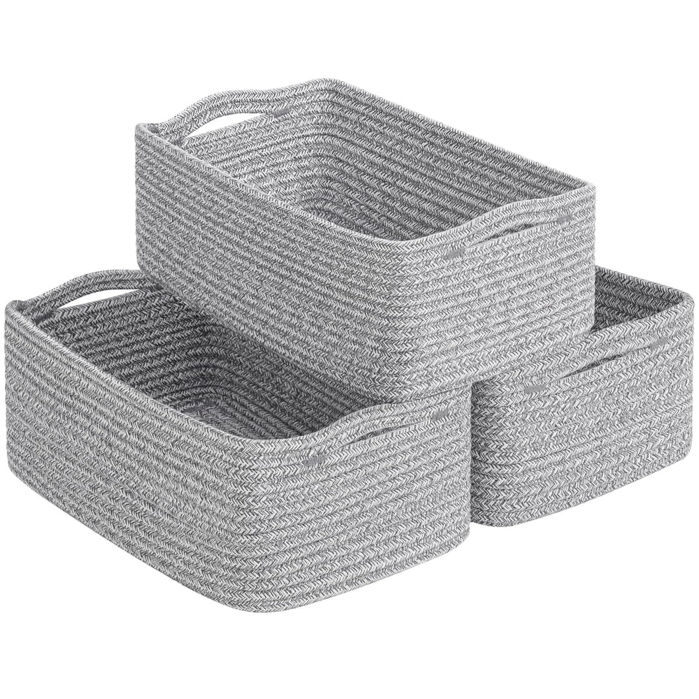 Goodpick storage baskets three-pack as gift-ready decor for nursery organization.