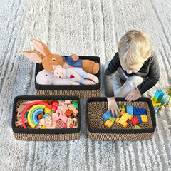 Goodpick storage baskets nursery toy storage keeps playroom organized and safe.