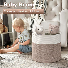 Goodpick basket shows 15x15 inch size ideal for blankets and laundry.