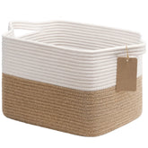 Goodpick woven storage basket on a shelf keeps items organized and accessible.