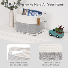 Goodpick woven storage basket made of soft cotton rope