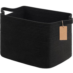 Goodpick woven storage basket in 18x14x12 size ideal for blanket storage.