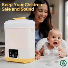 Goodscious 6-in-1 sterilizer lid keeps items secure during cycles