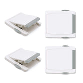 Goodv child proof window lock closeup showing durable grey pack