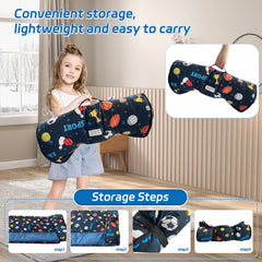 Googgoing quilt 31x42 provides warmth and snuggle comfort during nap time.