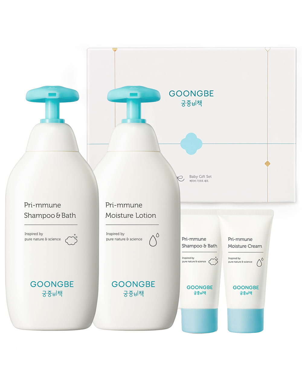 GOONGBE Baby Shampoo bottle shown for gentle cleansing during bath time