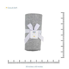 GooseWaddle Luxury Knit Baby Blanket in nursery setup for nap-time and lounging.
