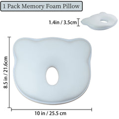 Gooyule memory foam pillow ergonomic design close-up highlighting concave center for alignment
