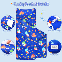 GOPHRALOVE nap mat rolled with handle for quick setup and transport.