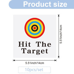 GORGECRAFT Hit The Target toilet stickers bullseye detail for precise aiming