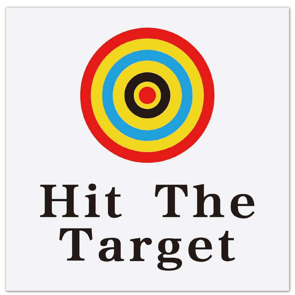 GORGECRAFT Hit The Target toilet stickers yellow pack for bathroom aiming practice