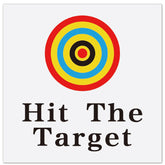 GORGECRAFT Hit The Target toilet stickers yellow pack for bathroom aiming practice