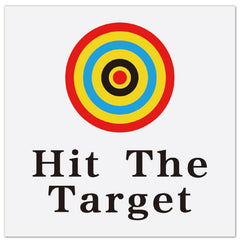 GORGECRAFT Hit The Target toilet stickers yellow pack for bathroom aiming practice
