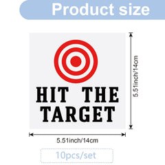 GORGECRAFT toilet target bullseye close-up highlights red rings and central dot for aiming