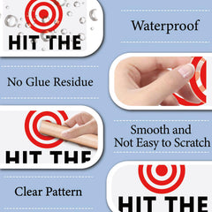 GORGECRAFT PVC waterproof stickers resist moisture on toilets and urinals.