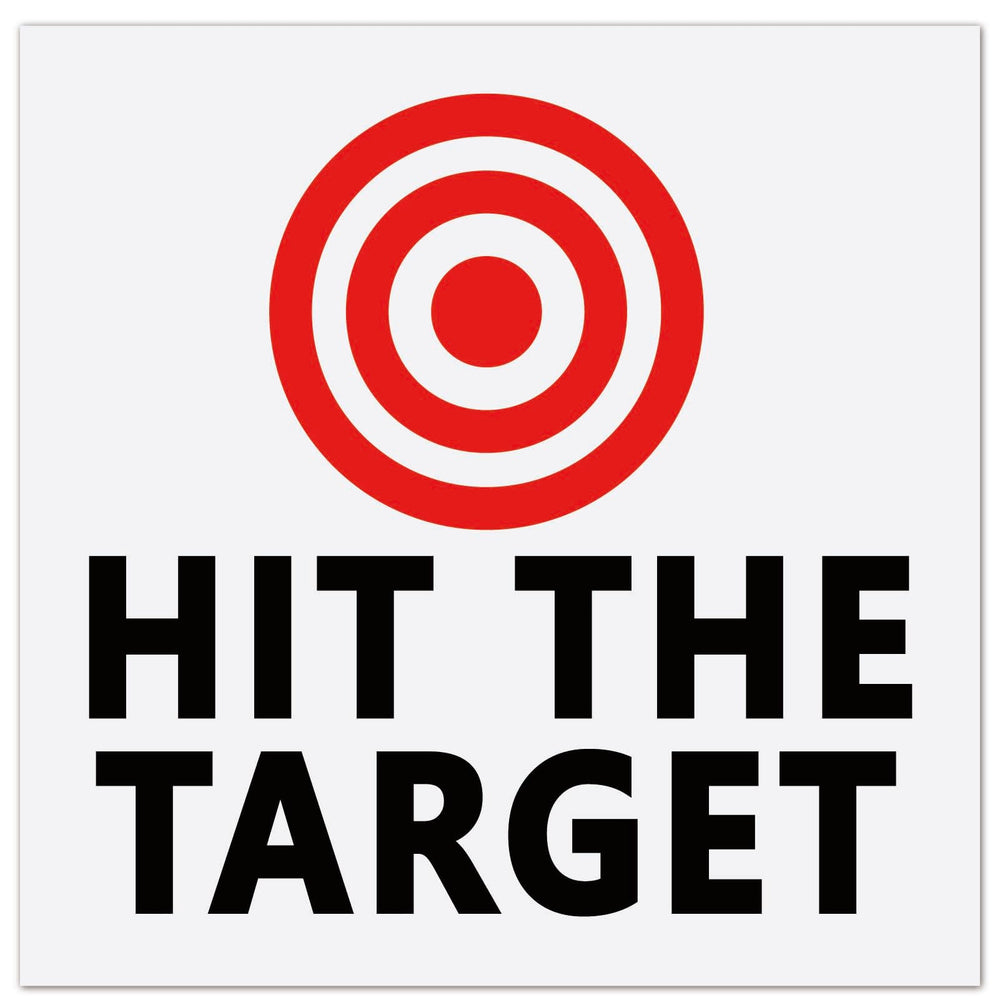 GORGECRAFT toilet target stickers with red bullseye improve bathroom aiming.