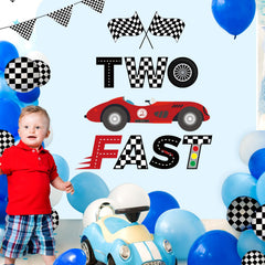 Gosknor racing theme checkered design enhances wall decor with classic race vibes.