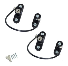 GOSONO child safety lock cable includes two keys for quick release and control.