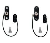 GOSONO window-door restrictor 180mm cable locks securely to prevent falls while ventilating.