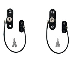 GOSONO window-door restrictor 180mm cable locks securely to prevent falls while ventilating.