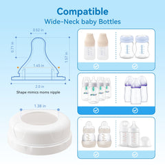 Gotocut anti-colic Level 4 nipple promotes natural latch and reduced air intake.