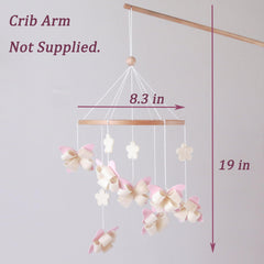 GOUKURLSMA pink butterfly crib mobile adding charming high contrast colors to a girl nursery