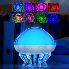 GOUTOOL ocean wave projector remote creates calming ceiling projections for a cozy night.
