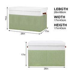 Gowee collapsible toy bin folds flat for easy storage when not in use.