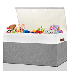 Gowee extra large toy storage box with lid full view highlighting spacious 167L capacity