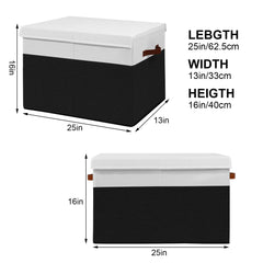 Gowee collapsible toy storage bin folds flat for compact storage.