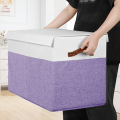 Gowee toy box with dustproof lid for clutter-free storage