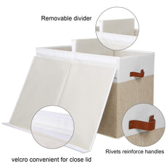 Gowee storage box with flip-top lid provides easy access while protecting contents.