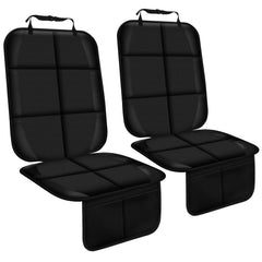 Gowhalle car seat protector thick-padding guards upholstery and reduces imprinting.