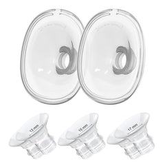 Gowing flange inserts close-up showing 13/15/17mm set for flexible sizing and comfort.