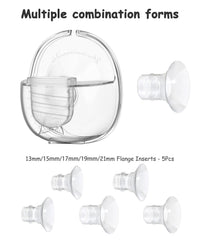 Gowing milk collector cup captures milk cleanly during wearable pumping.