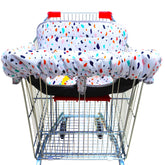 GOWRAPS 2-in-1 cart cover folded in its portable pouch for travel convenience.
