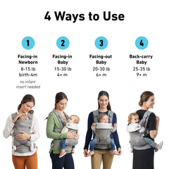Graco Cradle Me 4-in-1 showing facing-out mode for curious adventures.