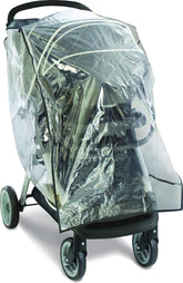 Graco Travel System Weather Shield cover keeps baby dry with clear vinyl visibility.