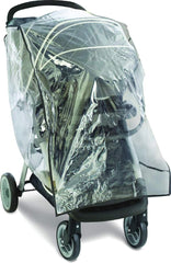 Graco Travel System Weather Shield cover keeps baby dry with clear vinyl visibility.