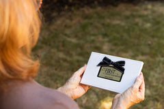Grandparent Gift Co. faux suede cover close-up highlights premium texture for lasting keepsakes.