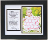 The Grandparent Gift Co. First Granddaughter frame main displays a cherished portrait for living room display