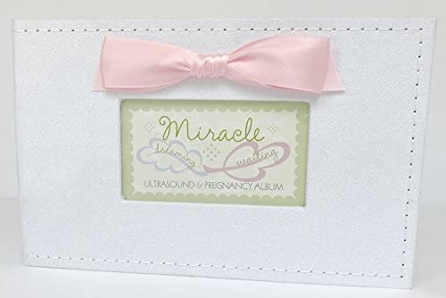 The Grandparent Gift Co Miracle Ultrasound Photo Book cover—elegant keepsake organizer.