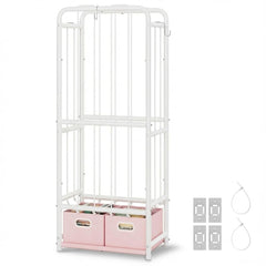 GRANNY SAYS stuffed animal storage front view showing tall vertical organizer for plush toys