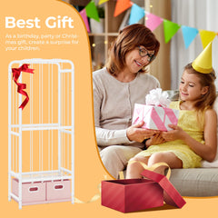GRANNY SAYS toy organizer bottom-bin view illustrating extra storage for small toys